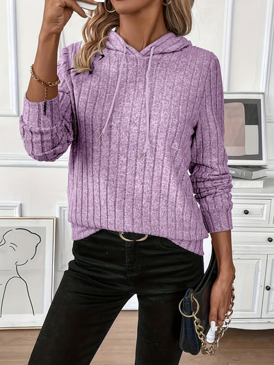 Maison Valmont™ | Sweat à Capuche Côtelé Élégance Décontractée