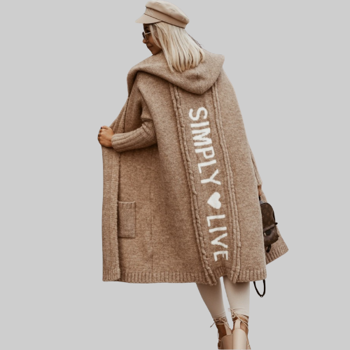 Avencea - Veste en maille longue pour femmes