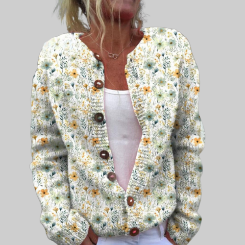 Leilani™ - Cardigan Chaud et Magnifique avec Imprimé Floral