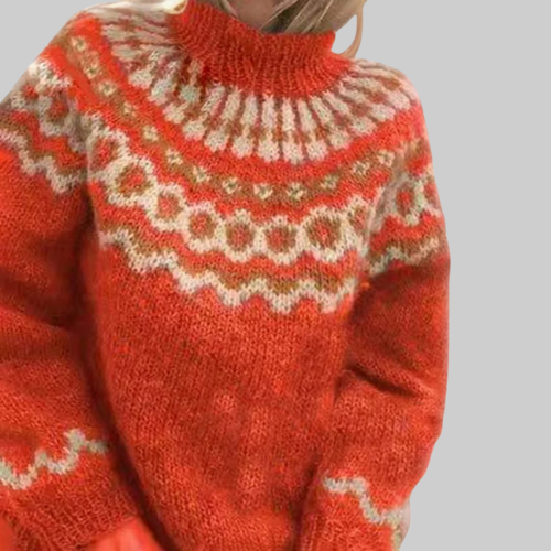 Maison valmont™ | pull nordique col montant