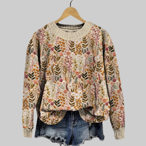 Maison valmont™ | pull fleuri bohème