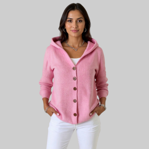 Marina | Cardigan en tricot à capuche tendance
