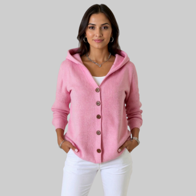 Marina | Cardigan en tricot à capuche tendance