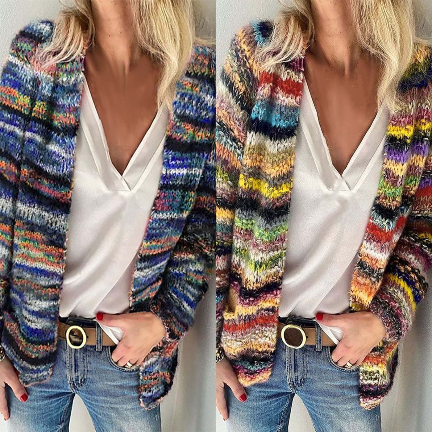 Layla™ - Cardigan Super Doux, Multicolore